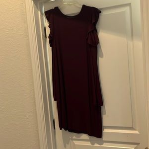 Burgundy White House black market dress size M